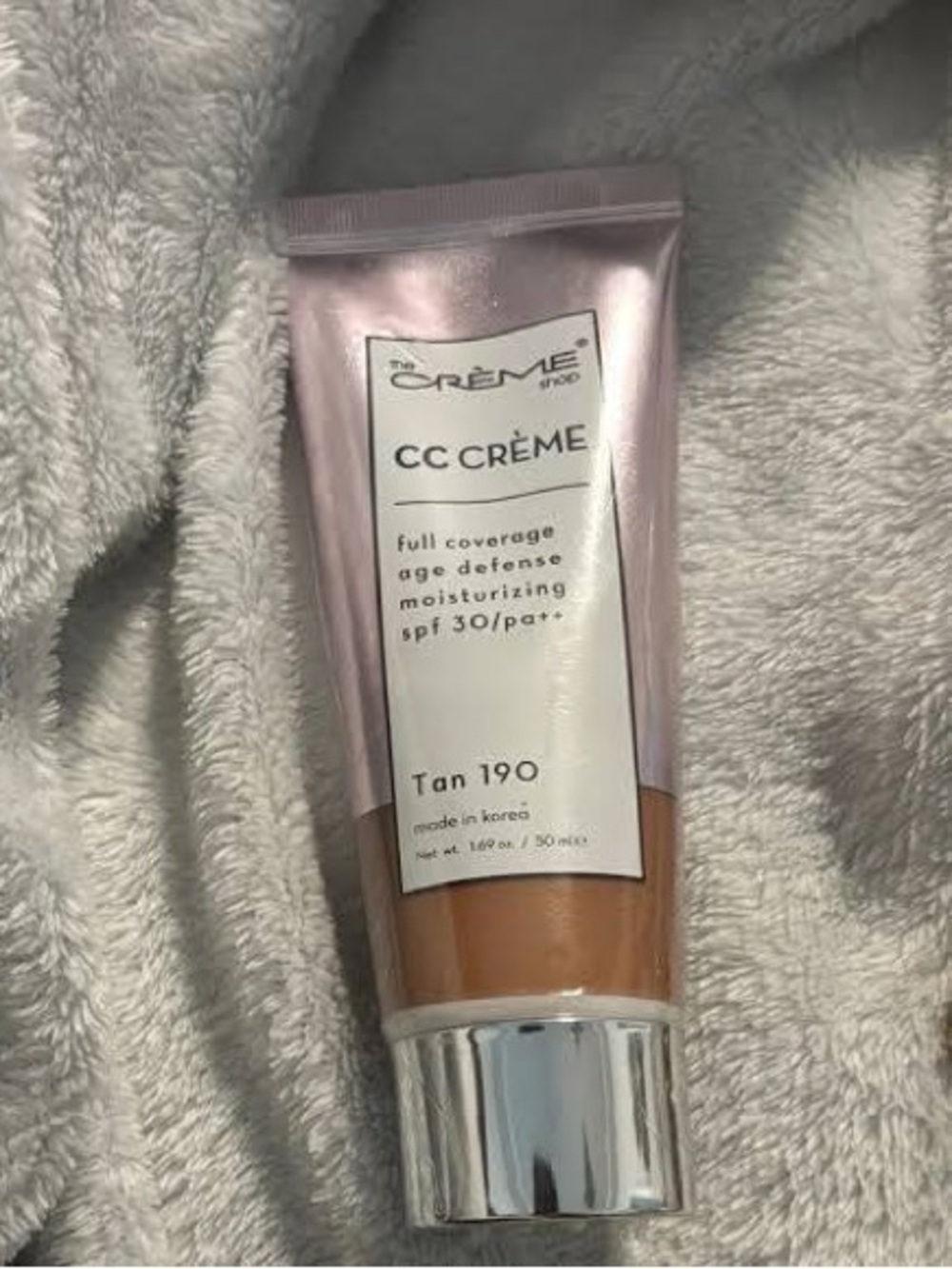 The Crรจme Shop CC Crรจme Full Coverage SPF 30 โ Tan 190 (BNIB)